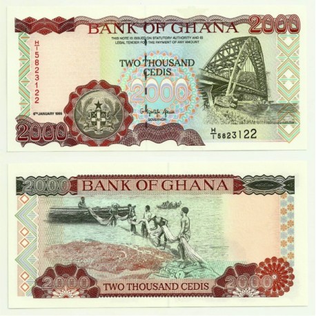 (30b) Ghana. 1995. 2000 Cedis (SC)