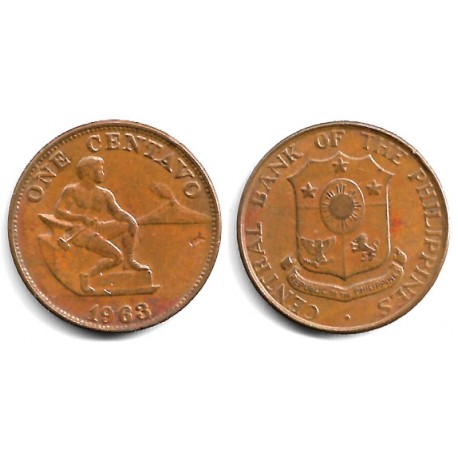 (186) Filipinas. 1963. 1 Centavo (MBC)