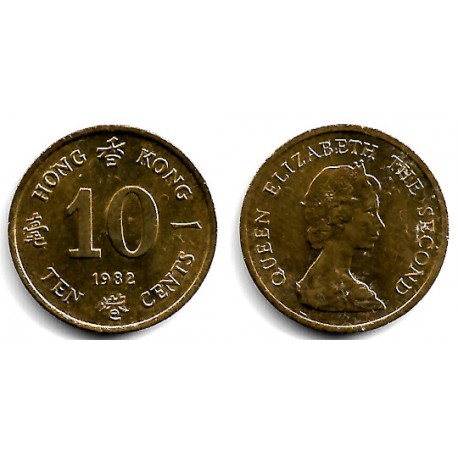 (49) Hong Kong. 1982. 10 Cents (EBC+)