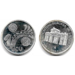España. 1992. 1 Ecu (EBC+) (Plata) 6,72 gr. de . 925 Milésimas