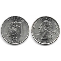 (422) Estados Unidos de América. 2008(P). Quarter Dollar (SC) New Mexico