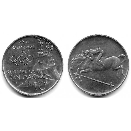 (105) San Marino. 1980. 10 Lira (SC)