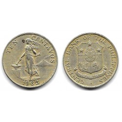 (188) Filipinas. 1962. 10 Centavos (MBC)