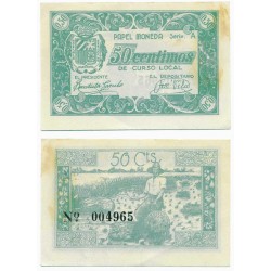 Sollana. Sin Fecha. 50 Céntimos (EBC) Serie A