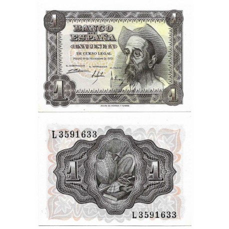 Estado Español. 1951. 1 Peseta (SC) Serie L