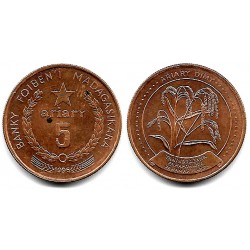 (23) Madagascar. 1996. 5 Ariary (MBC) Manchas