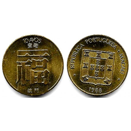 (20) Macao. 1988. 10 Avos (SC)