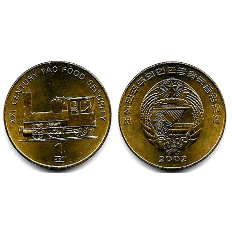 (195) Corea del Norte. 2002. 1 Chon (SC)