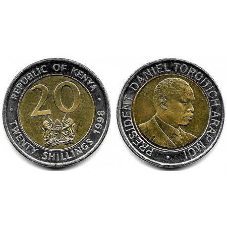 (32) Kenia. 1998. 20 Shillings (SC)