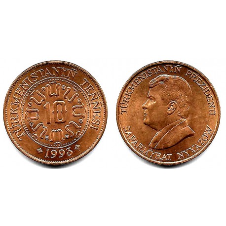 (3) Turkmenistán. 1993. 10 Tenge (SC)