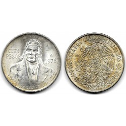 (483.2) Estados Unidos Mexicanos. 1978. 100 Pesos (EBC) (Plata)