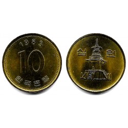 (33.1) Corea del Sur. 1983. 10 Won (EBC)