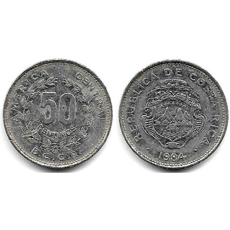 (209.2) Costa Rica. 1984. 50 Centimos (MBC)