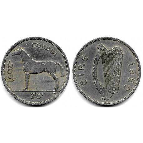(16a) Irlanda. 1959. Half Crown (MBC)
