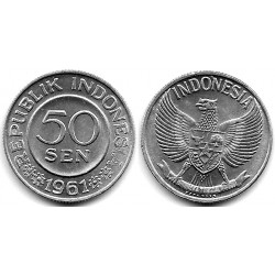 (14) Indonesia. 1961. 50 Sen (SC)