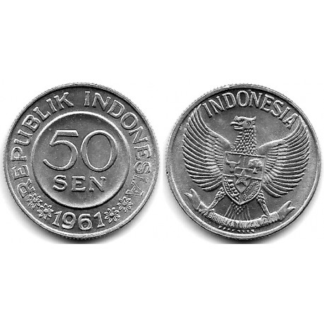 (14) Indonesia. 1961. 50 Sen (SC)