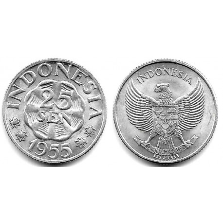 (8) Indonesia. 1955. 25 Sen (SC)