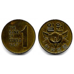 (4) Corea del Sur. 1967. 1 Won (MBC)