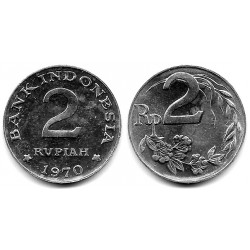 (21) Indonesia. 1970. 2 Rupiah (SC)
