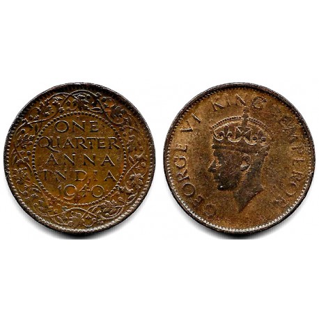 (531) India Británica. 1940. Quarter Anna (MBC-)