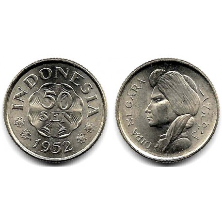 (9) Indonesia. 1952. 50 Sen (SC)