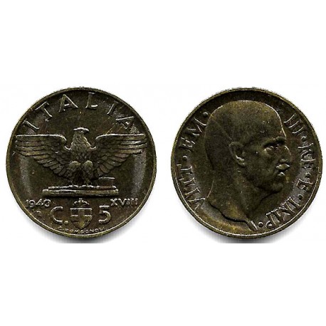 (73a) Italia. 1940. 5 Centesimi (MBC)
