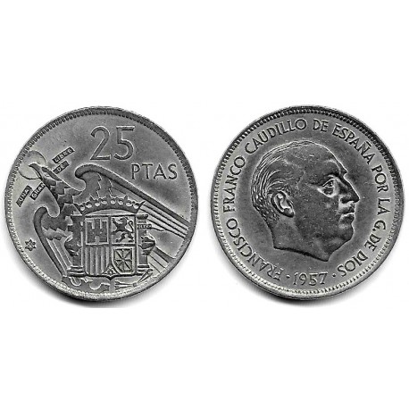 Estado Español. 1957*(66). 25 Pesetas (MBC)