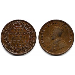 (512) India Británica. 1920. Quarter Anna (BC/BC+)