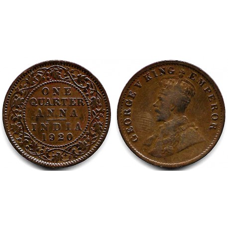(512) India Británica. 1920. Quarter Anna (BC/BC+)