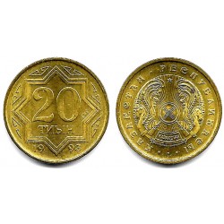 (4) Kazajstán. 1993. 20 Tyin (SC-)