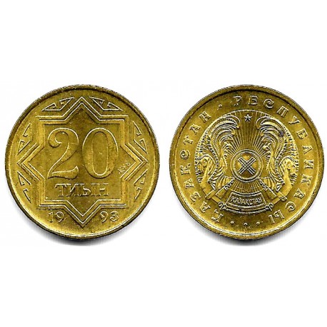 (4) Kazajstán. 1993. 20 Tyin (SC-)