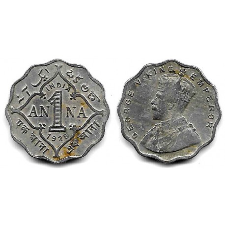 (513) India Británica. 1925. 1 Anna (BC/BC+)