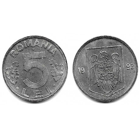 (114) Rumanía. 1993. 5 Lei (SC)