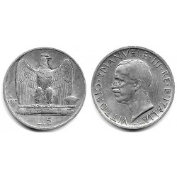 (67.1) Italia. 1927. 5 Lira (MBC) (Plata)