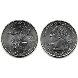 (447) Estados Unidos de América. 2009(P). Quarter Dollar (EBC+) Guam
