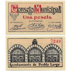 Puebla Larga. 1937. 1 Peseta (SC)