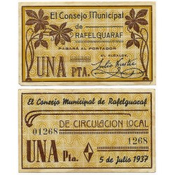 Rafelguaraf. 1937. 1 Peseta (EBC)