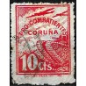 Viñeta. Pro Combatientes. Coruña. 10 Céntimos (Usado)