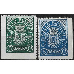 Viñetas. Sellos Benéficos. Carmona. 5 Céntimos (Nuevos, con señal de fijasellos)