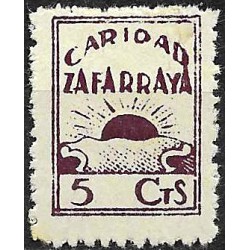 Viñeta. Caridad. Zafarraya. 5 Céntimos (Nuevo, con señal de fijasellos)