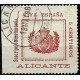 Viñeta. Alicante. Viva España. Suscripción Voluntaria. 5 Céntimos (Usado)
