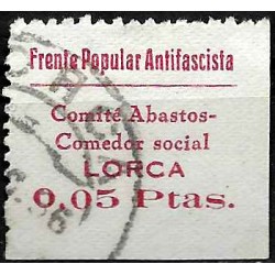 Viñeta. Frente Popular Antifascista. Lorca. 0,05 Pesetas (Usado)