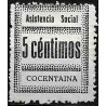 Viñeta. Asistencia Social. Cocentaina. 5 Céntimos (Nuevo, sin goma)