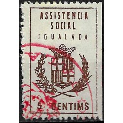 Viñeta. Asistencia Social. Igualada. 5 Céntimos (Usado)
