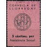 Viñeta. Asistencia Social. Cornella de Llobregat. 5 Céntimos (Usado)
