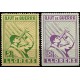 Viñetas. Ajut de Guerra. Llorens. 5 y 10 Céntimos (Nuevo, con señal de fijasellos)