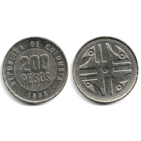 (287) Colombia. 1995. 200 Pesos (MBC+)