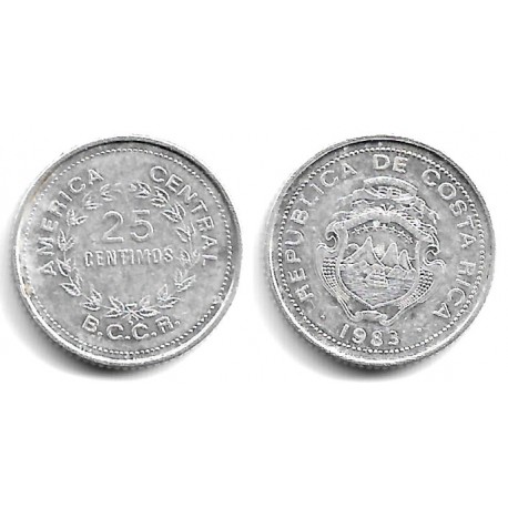 (188.3) Costa Rica. 1983. 25 Céntimos (EBC)