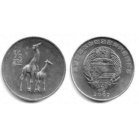 (186) Corea del Norte. 2002. ½ Chon (SC)