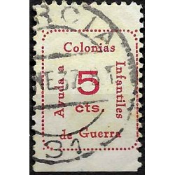 Viñeta. Ayuda a Colonias Infantiles. 5 Céntimos (Usado)